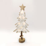 WOODEN TREE WHITE FUR 8 MINI LED ΛΑΜΠAKIA ΜΠΑΤ. (2xAAA), WW,IP20, 17.5X7X35CM ACA – X06811219