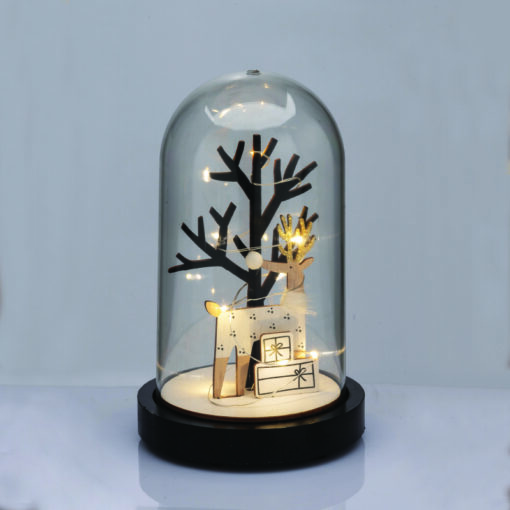 WOODEN DEER WITH PLASTIC COVER(TREE) 8MINI LED ΔΙΑΚ ΘΕΡΜ ΛΑΜΠ ΜΠΑΤ 2ΧΑΑΑ(ΣΥΜΠΕΡΙΛΑΜΒ) ΔΙΑΜ:11*19cm ACA – X06811263