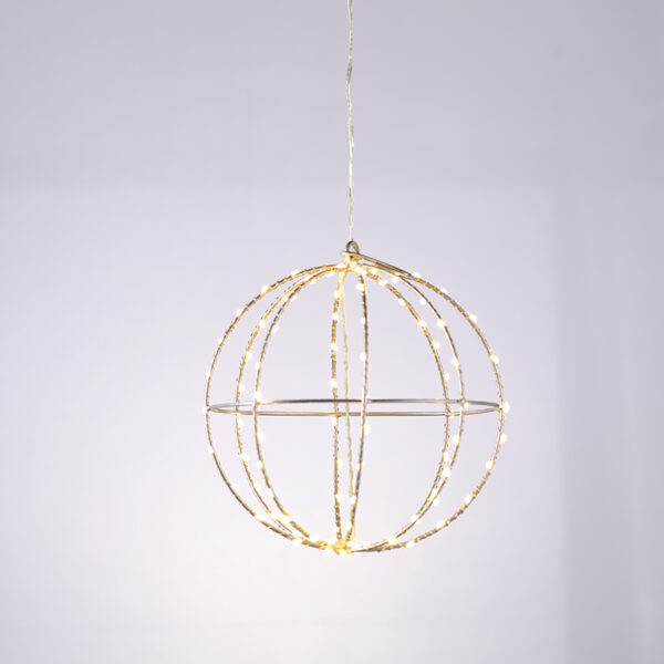 D20CM SILVER BALL 96 ΜΙΝΙ LED ΛΑΜ, WW, ΑΣΗΜΙ ΚΑΛΩΔ. ΧΑΛΚΟΥ,ΑΝΤΑΠΤ.(4.5VDC),IP44, 3M ΔΙΑΦ. ΚΑΛ. ACA – X069614226