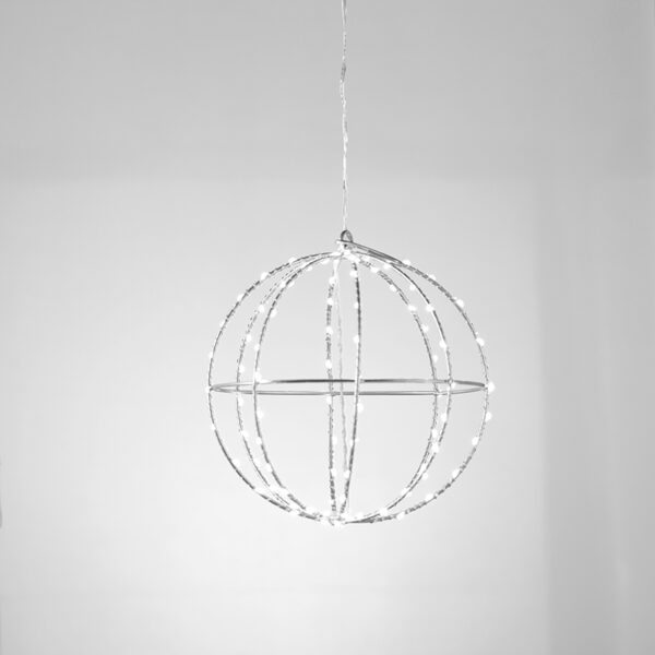 D20CM SILVER BALL 96 ΜΙΝΙ LED ΛΑΜ, CW, ΑΣΗΜΙ ΚΑΛΩΔ. ΧΑΛΚΟΥ,ΑΝΤΑΠΤ.(4.5VDC),IP44, 3M ΔΙΑΦ. ΚΑΛ. ACA – X069624226