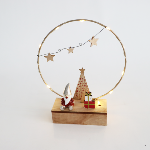 “ΞΥΛΙΝΟ ΔΙΑΚΟΣΜΗΤΙΚΟ”, 10 LED, ΜΠΑΤ. (2xΑΑ), WW ΛΑΜΠ.,IP20, 17.2x5x20cm ACA – X07101171