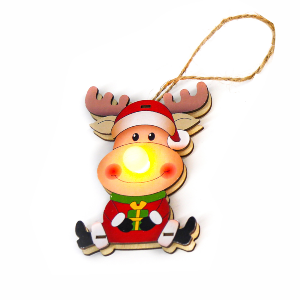 “ΞΥΛΙΝΟ ΚΡΕΜΑΣΤΟ ΕΛΑΦΑΚΙ”, 1 LED, ΜΠΑΤ. (1xCR2032), WW,IP20, 7×2.3x10cm ACA – X0711669