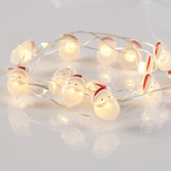 SANTA 15 MINI LED ΛΑΜΠΑΚIA ΣΕΙΡΑ, WW, ΑΣΗΜΙ ΚΑΛΩΔ. ΧΑΛΚΟΥ, MΠΑΤ. (2ΑΑ),IP20, 140+30CM ΔΙΑΦ ΚΑΛ ACA – X07151103