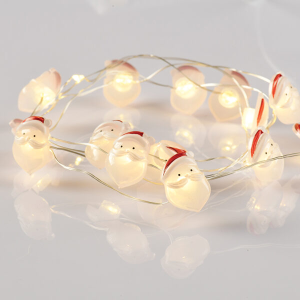 SANTA 15 MINI LED ΛΑΜΠΑΚIA ΣΕΙΡΑ, WW, ΑΣΗΜΙ ΚΑΛΩΔ. ΧΑΛΚΟΥ, MΠΑΤ. (2ΑΑ),IP20, 140+30CM ΔΙΑΦ ΚΑΛ ACA – X07151103