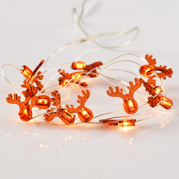 REINDEER 15 MINI LED ΛΑΜΠΑΚ. ΣΕΙΡΑ, WW, ΑΣΗΜΙ ΚΑΛΩΔ. ΧΑΛΚΟΥ, MΠΑΤ. (2ΑΑ),IP20, 140+30CM ΔΙΑΦ ΚΑΛ ACA – X07151104