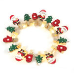 SANTA & TREES 16 MINI LED ΛΑΜΠ. ΣΕΙΡΑ, WW, ΑΣΗΜΙ ΚΑΛ. ΧΑΛΚ., MΠΑΤ. (2ΑΑ),IP20, 150+30CM ΔΙΑΦ ΚΑΛ ACA – X07161105