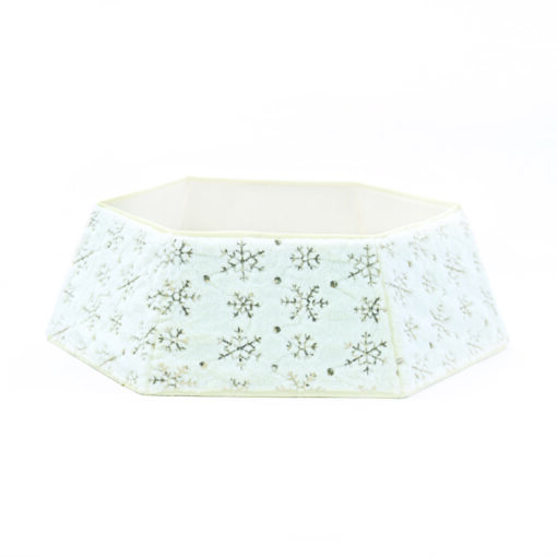 ΕΞΑΓΩΝΗ ΔΙΑΚΟΣΜΗΤΙΚΗ ΠΟΔΙΑ ΧΡΙΣΤΟΥΓΕΝΝΙΑΤΙΚΟΥ ΔΕΝΤΡΟΥ ΛΕΥΚΗ ΝΙΦΑΔΕΣ ΠΑΓΙΕΤΑ 76,2*61*24cm ACA – X072384