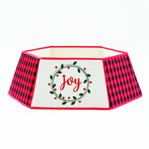 ΕΞΑΓΩΝΗ ΔΙΑΚΟΣΜΗΤΙΚΗ ΠΟΔΙΑ ΧΡΙΣΤΟΥΓΕΝΝΙΑΤΙΚΟΥ ΔΕΝΤΡΟΥ JOY ΚΟΚΚΙΝΗ ΠΑΓΙΕΤΑ 76,2*61*24cm ACA – X072585