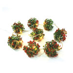 XMAS GARLAND, 8 LED ΛΑΜΠ. ΣΕΙΡΑ ΜΠΑΤ. (2xAA), WW,IP20, 140+100cm, ΔΙΑΦ ΚΑΛ ΤΡΟΦ. ACA – X0781125