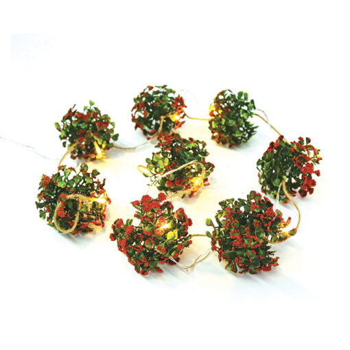 XMAS GARLAND, 8 LED ΛΑΜΠ. ΣΕΙΡΑ ΜΠΑΤ. (2xAA), WW,IP20, 140+100cm, ΔΙΑΦ ΚΑΛ ΤΡΟΦ. ACA – X0781125