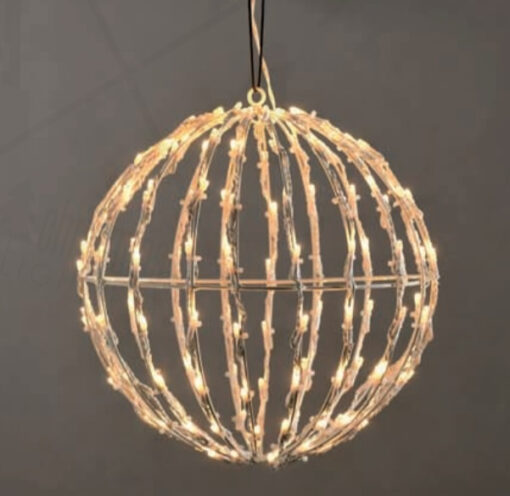3D BALL ΣΧΕΔΙΟ 100 LED ΛΑΜΠ. ΣΕΙΡΑ, ΘΕΡΜΟ ΛΕΥΚ, ΑΝΤΑΠΤ.(4.5VDC), IP44,20x20x21cm,ΛΕΥΚΟ ΚΑΛ,5m ACA – X081001413
