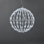 3D BALL ΣΧΕΔΙΟ 100 LED ΛΑΜΠ. ΣΕΙΡΑ, ΨΥΧΡΟ ΛΕΥΚΟ, ΑΝΤΑΠΤ. (4.5VDC), IP44, 20x20x21cm, ΛΕΥΚΟ ΚΑΛ., ACA – X081002413