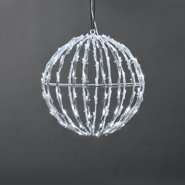 3D BALL ΣΧΕΔΙΟ 100 LED ΛΑΜΠ. ΣΕΙΡΑ, ΨΥΧΡΟ ΛΕΥΚΟ, ΑΝΤΑΠΤ. (4.5VDC), IP44, 20x20x21cm, ΛΕΥΚΟ ΚΑΛ., ACA – X081002413