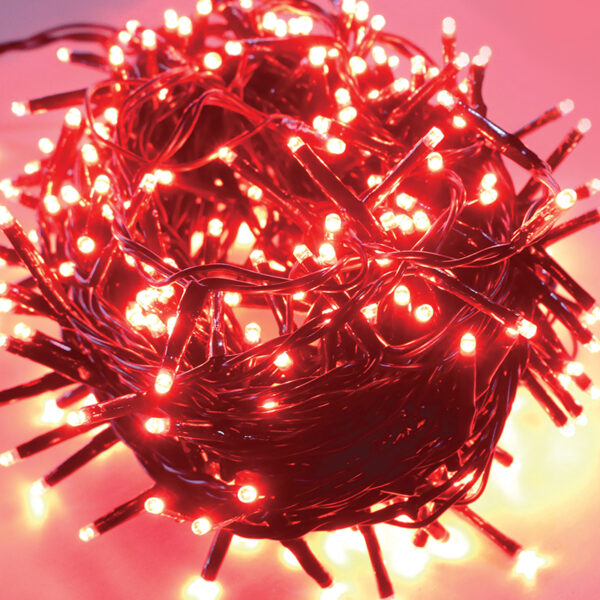 100 LED ΛΑΜΠAKIA ΣΕΙΡΑ (ANA 5cm), ΚΟΚΚΙΝΟ,ΑΝΤΑΠΤ.(31VDC)& ΕΠΕΚΤ.(MAX 6 ΣΕΤ),IP44, 5m, ΠΡΑΣΙΝΟ ΚΑΛ. ACA – X08100411