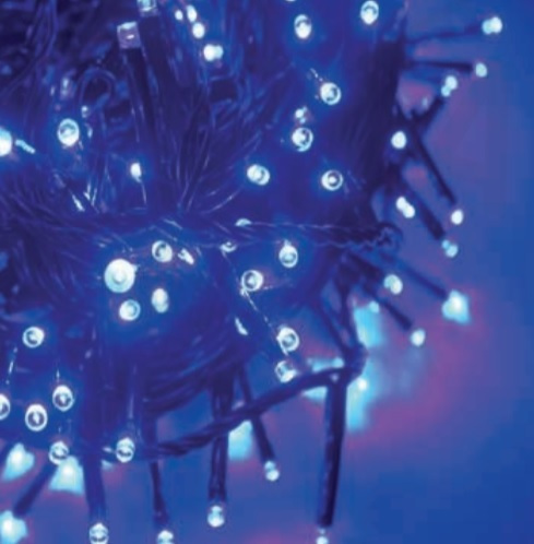 100 LED ΛΑΜΠ ΣΕ ΣΕΙΡΑ 5cm ΜΠΛΕ ΑΝΤΑΠΤ 31VDC & ΕΠΕΚΤ MAX 6ΣΕΤ IP44 5m ΠΡΑΣ ΚΑΛΩΔ ACA – X08100611