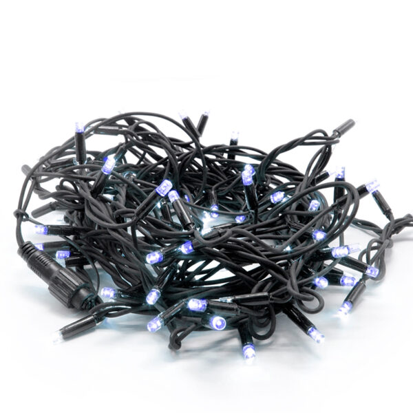 100 LED ΛΑΜΠΑΚΙΑ ΣΕΙΡΑ ΚΑΟΥΤΣΟΥΚ, ΜΠΛΕ, ΕΠΕΚΤ. (ΜΑΧ 10), 10CM ΑΠΟΣΤ., 10Μ,IP44, 1.5 ΚΑΛ. ΤΡΟΦ  ACA – X08100631