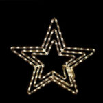 3 STARS 108 LED ΣΧΕΔΙΟ 4.5m ΜΟΝΟΚΑΝΑΛ ΦΩΤΟΣΩΛ ΘΕΡΜΟ ΛΕΥΚΟ ΜΗΧΑΝΙΣΜΟ FLASH IP44 56cm 1.5m ΚΑΛΩΔ ACA – X081081231