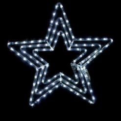 3 STARS 108 LED ΣΧΕΔΙΟ 4.5m ΜΟΝΟΚΑΝΑΛ ΦΩΤΟΣΩΛ ΨΥΧΡΟ ΛΕΥΚΟ ΜΗΧΑΝΙΣΜΟ FLASH IP44 56cm 1.5m ΚΑΛΩΔ ACA – X081082231