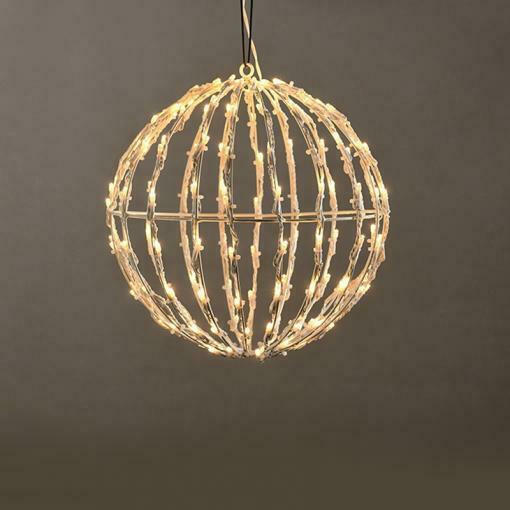 3D BALL ΣΧΕΔΙΟ 120 LED ΛΑΜΠ. ΣΕΙΡΑ,ΘΕΡΜΟ ΛΕΥΚ, ΑΝΤΑΠΤ.(4.5VDC),IP44, 25x25x26cm, ΛΕΥΚ ΚΑΛ.,5m ACA – X081201413