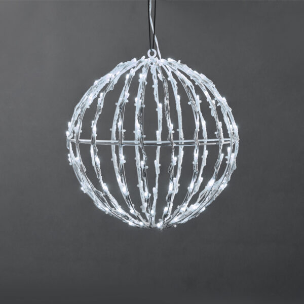 3D BALL ΣΧΕΔΙΟ 120 LED ΛΑΜΠΙΑ ΣΕΙΡΑ, ΨΥΧΡΟ ΛΕΥΚΟ, ΑΝΤΑΠΤ. (4.5VDC), IP44, 25x25x26cm, ΛΕΥΚΟ ΚΑΛ., ACA – X081202413
