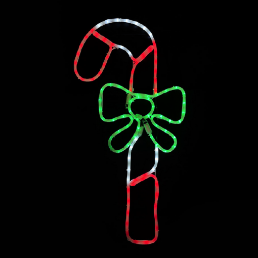 CANDY CANE 120 LED  ΜΟΤΙΦ 5m ΜΟΝΟΚ. ΦΩΤΟΣ. ΠΟΛΥΧΡ. ΣΤΑΘΕΡΟ IP65  45*90cm 1.5m ΚΑΛ. ACA – X081203528