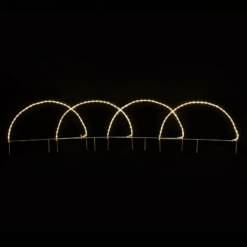 4 ARCH 124 LED 5,2m ΜΟΝΟΚ. ΦΩΤ. ΘΕΡΜΟ ΛΕΥΚΟ FLASH IP44, 86*57cm 3m ΚΑΛ. ACA – X081241221