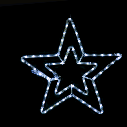 “DOUBLE STARS” 60 LED ΣΧΕΔΙΟ 2.5m ΜΟΝΟΚΑΝΑΛ ΦΩΤΟΣΩΛ ΨΥΧΡΟ ΛΕΥΚΟ IP44 46cm 1.5m ΚΑΛΩΔ ACA – X08182116
