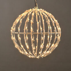 3D BALL ΣΧΕΔΙΟ 200 LED ΛΑΜΠ. ΣΕΙΡΑ, ΘΕΡΜΟ ΛΕΥΚΟ, ΑΝΤΑΠΤ. (4.5VDC), IP44, 40x40x41cm, ΛΕΥΚΟ ΚΑΛ., ACA – X082001413