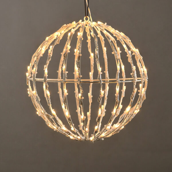 3D BALL ΣΧΕΔΙΟ 200 LED ΛΑΜΠ. ΣΕΙΡΑ, ΘΕΡΜΟ ΛΕΥΚΟ, ΑΝΤΑΠΤ. (4.5VDC), IP44, 40x40x41cm, ΛΕΥΚΟ ΚΑΛ., ACA – X082001413