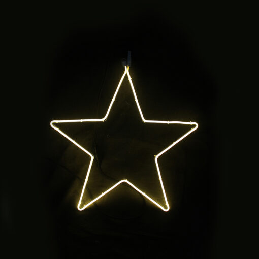 STAR 200 NEON LED 2m NEON DOUBLE SMD ΦΩΤ., WW ΣΤΑΘ., IP44, 58X54CM, 1.5m ΚΑΛ. ACA – X082001415