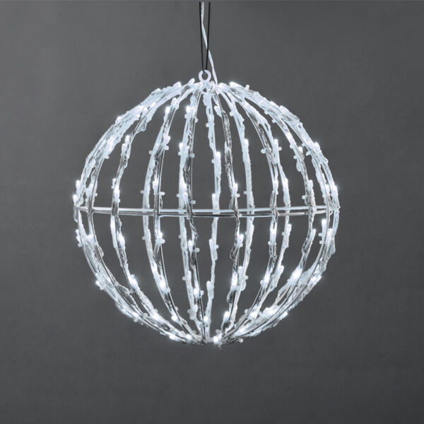3D BALL ΣΧΕΔΙΟ 200 LED ΛΑΜΠAKIA ΣΕΙΡΑ, ΨΥΧΡΟ ΛΕΥΚΟ, ΑΝΤΑΠΤ. (4.5VDC), IP44, 40x40x41cm, ΛΕΥΚΟ ΚΑΛ., ACA – X082002413