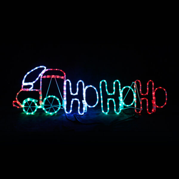 TRAIN HO HO HO, 204 LED 8.5m ΜΟΝΟΚ. ΦΩΤΟΣ., ΠΟΛΥΧΡΩΜ., FLASH CONTROL.  IP44, 130X40CM, 1.5m ΚΑΛ. ACA – X082043216