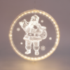 “3D ACRYLIC SANTA”, 24 WW LED ΣΤΑΘ. IP20 21X21.6CM, USB ΚΑΛ. ΤΡΟΦΟΔ. ACA – X08241258