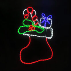 SOCK WITH PRESENT 252 LED  ΜΟΤΙΦ 7m ΜΟΝΟΚ. ΦΩΤΟΣ. MULTICOLOR ΣΤΑΘΕΡΟ IP65  53*78m 1.5m ΚΑΛ. ACA – X082523526