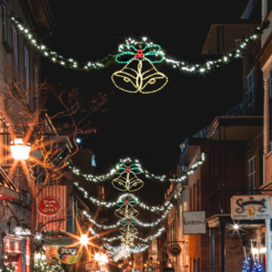 “DOUBLE BELLS” 288LED ΣΧΕΔΙΟ 8m ΦΩΤΟΣΩΛ RED-GREEN-YELLOW IP65 75x58cm 1.5m ΚΑΛΩΔ ACA – X0828811112N