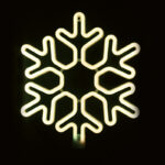 SNOWFLAKE 300 NEON LED 3m NEON DOUBLE SMD ΦΩΤ., WW ΣΤΑΘ., IP44, 40X40CM, 1.5m ΚΑΛ. ACA – X0830014111