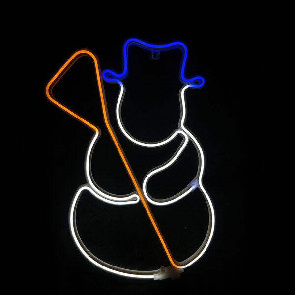 SNOWMAN 300 NEON LED 3m NEON DOUBLE SMD ΦΩΤ., ΠΟΛΥΧΡ. ΣΤΑΘ., IP44, 37Χ53CM, 1.5m ΚΑΛ. ACA – X0830034110