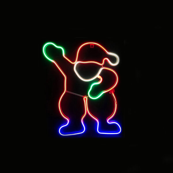 SANTA 300 NEON LED 3m NEON DOUBLE SMD ΦΩΤ., ΠΟΛΥΧΡ. ΣΤΑΘ., IP44, 39X54CM, 1.5m ΚΑΛ. ACA – X083003418