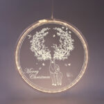 3D ACRYLIC REINDEER, 36 WW LED ΣΤΑΘ. IP20  21X21.6CM, USB ΚΑΛ. ΤΡΟΦΟΔ. ACA – X08361254