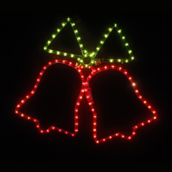 “DOUBLE BELLS” 108 ΛΑΜΠΑΚ ΣΧΕΔΙΟ 3m ΜΟΝΟΚΑΝΑΛ ΦΩΤΟΣΩΛ GREEN-RED ΜΗΧΑΝΙΣΜΟ FLASH IP44 55x55cm 1.5m ACA – X083633112