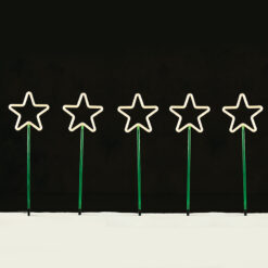 5 GARDEN STARS, 400 WW LED 8 ΛΕΙΤΟΥΡΓ., ΑΝΤΑΠ. (31VDC) IP44  400X66CM (1m ΑΠΟΣΤ.), 5m. ΚΑΛ. ΤΡΟΦ ACA – X084001125