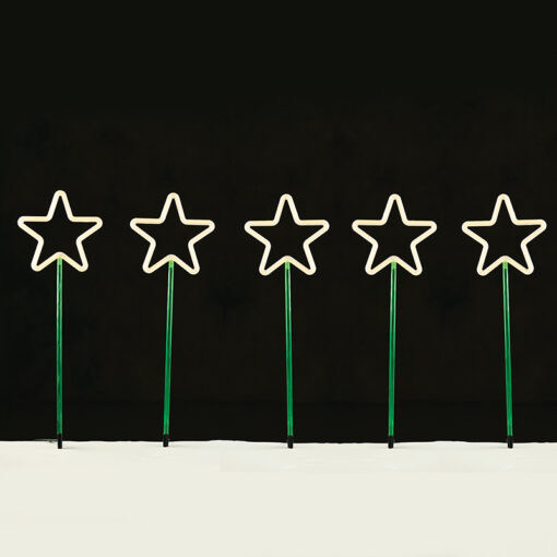 5 GARDEN STARS, 400 WW LED 8 ΛΕΙΤΟΥΡΓ., ΑΝΤΑΠ. (31VDC) IP44  400X66CM (1m ΑΠΟΣΤ.), 5m. ΚΑΛ. ΤΡΟΦ ACA – X084001125