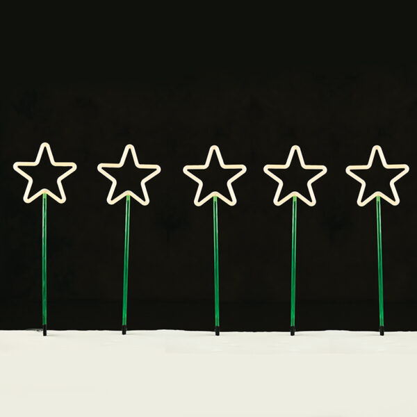 5 GARDEN STARS, 400 WW LED 8 ΛΕΙΤΟΥΡΓ., ΑΝΤΑΠ. (31VDC) IP44  400X66CM (1m ΑΠΟΣΤ.), 5m. ΚΑΛ. ΤΡΟΦ ACA – X084001125