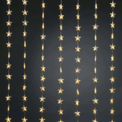 48LED ΛΑΜΠ ΚΟΥΡΤΙΝΑ ΑΣΤΕΡΙΑ 6,5cm ΘΕΡΜΟ ΛΕΥΚΟ ΑΝΤΑΠΤ & 8 ΠΡΟΓΡ IP44 120cm 5M ΠΡΑΣ ΚΑΛΩΔ ACA – X0848122