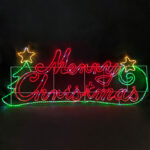 MERRY CHRISTMAS WITH TREE 576 LED 24m ΜΟΝΟΚ. ΦΩΤ ΠΟΛΥΧΡ. FLASH IP65 205*81cm 1,5m ΚΑΛ. ACA – X085763222