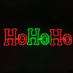 ΦΩΤΙΖΟΜΕΝΗ ΕΠΙΓΡΑΦΗ HOHOHO 750 DOUBLE NEON LED ΦΩΤ. 7,5m ΠΡΑΣΙΝΟ & ΚΟΚΚΙΝΟ FLASH IP65 133*30cm 1.5m ΚΑΛ. ACA – X08750356
