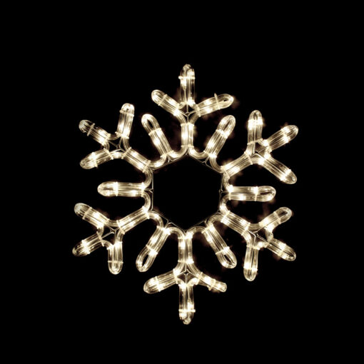 “SNOWFLAKE” 96 LED ΣΧΕΔΙΟ 4m ΜΟΝΟΚΑΝΑΛ ΦΩΤΟΣΩΛ ΘΕΡΜΟ ΛΕΥΚΟ IP65 38cm 1.5m ΚΑΛΩΔ ACA – X089612111N