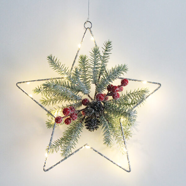 HANGING STAR 15 MINI LED WW ΛΑΜΠΑΚΙΑ ΜΠ/ΡΙΕΣ (3AA) IP20 30X30CM, 30CM ΔΙΑΦ. ΚΑΛΩΔΙΟ ACA – X09151104