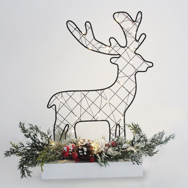 REINDEER TABLE LIGHTS 30 MINI LED WW Λ/ΚΙΑ ΜΠ/ΡΙΕΣ (3AA) IP20 25x5x30CM ACA – X09301102