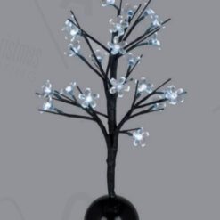 TABLE TREE 25 LED ΣΧΕΔΙΟ ΛΑΜΠΑΚIA ΜΕ ΜΠΑΤΑΡΙΑ 3xAA ΨΥΧΡΟ ΛΕΥΚΟ IP20 10x10x45cm ACA – X1025211